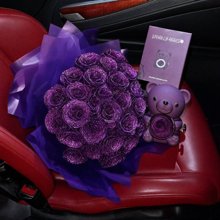 Glitter Rose Bouquet in real life