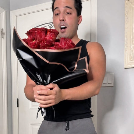 Glitter Rose Bouquet in real life